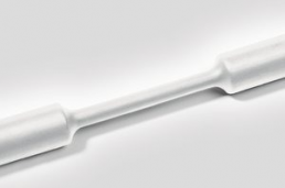 Heatshrink tubing, 2:1, (2.4/1.2 mm), polyolefine, cross-linked, white