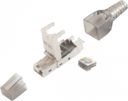 Plug, RJ45, Cat 6A, IDC connection, cable assembly, 10121201