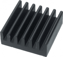 IC heatsink, 15.3 x 15.3 x 8 mm, 27 K/W, black anodized