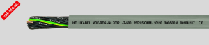 PVC control line JZ-500 / OZ-500 4 G 0.75 mm², AWG 19, unshielded, gray