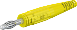 4 mm plug, screw connection, 2.5 mm², yellow, 64.9195-24