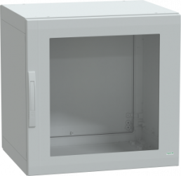 Control cabinet, (H x W x D) 750 x 750 x 620 mm, IP65, polyester, light gray, NSYPLA776TG