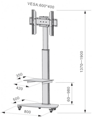 ICA-TR3WH EFB-Elektronik Monitor mount Image 5