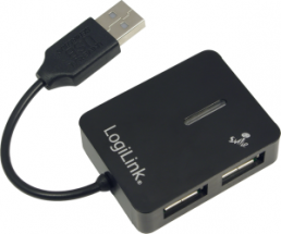 USB 2.0 hub, UA0139, black