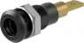 4 mm socket, plug-in connection, mounting Ø 8.1 mm, black, 64.3040-21