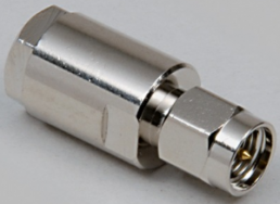 Coaxial adapter, 50 Ω, SMA plug to FME plug, straight, 0412009
