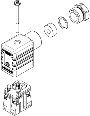 934458002 Hirschmann Automation and Control DIN Valve Connectors Image 2