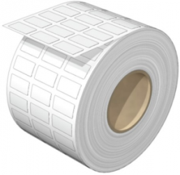 Polyester Device marker, (L x W) 17 x 9 mm, white, Roll with 1000 pcs