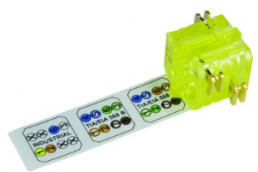 Contact insert for RJ45 connector, yellow, 20820000001