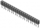 IC contact spring strip, 20 pole, pitch 2.54 mm , for DIL-IC