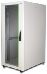 26 HE network cabinet, (H x W x D) 1330 x 600 x 800 mm, IP20, sheet steel, light gray, DN-19 26U-6/8-D