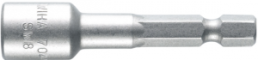 1/4 inch socket wrench, external hexagon, 1/4 inch, L 55 mm, 7044Z140