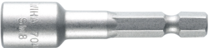 1/4 inch socket wrench, external hexagon, 5/16 inch, L 55 mm, 7044Z516