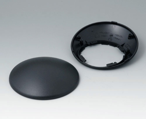 ABS enclosure, (W x H) 42.83 x 41 mm, black (RAL 9005), B5010309
