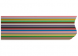 Flat ribbon cable, 6 pole, grid 1.27 mm, AWG 28 (0.09 mm²), coloured to DIN 47100