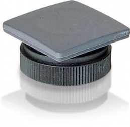 RAFIX 22 QR, blanking caps, opaque, slate gray, 29.8 mm x 29.8 mm, 22.3 mm