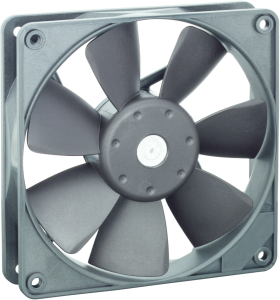 DC axial fan, 24 V, 119 x 119 x 25 mm, 168 m³/h, 43 dB, ball bearing, ebm-papst, 4414 F