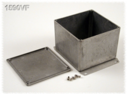 Aluminum die cast enclosure, (L x W x H) 119 x 120 x 94 mm, natural, IP54, 1590VF