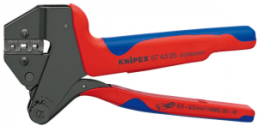 Crimping pliers for non-insulated connector, 0.5-6.0 mm², AWG 20-10, Knipex, 97 43 05