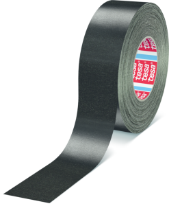 Fabric tape, 12 x 0.31 mm, fabrics, black, 50 m, 04651 04SCHWARZ 50M 12MM