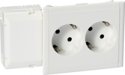Conduit installation double socket outlet, Germany, IP20, 5951512