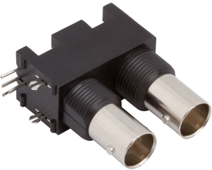 BNC socket 75 Ω, solder connection, angled, 031-70505