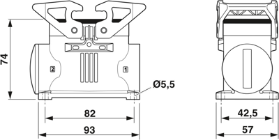 1083164 Phoenix Contact Housings for HDC Connectors Image 2