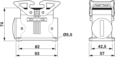 1083164 Phoenix Contact Housings for HDC Connectors Image 2