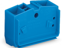 Conductor center terminal, 1 pole, 0.08-2.5 mm², clamping points: 4, blue, cage clamp, 24 A