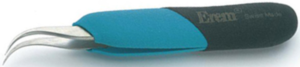 ESD precision tweezers, insulated, antimagnetic, stainless steel, 120 mm, E7SA