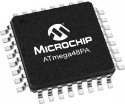 AVR microcontroller, 8 bit, 20 MHz, TQFP-32, ATMEGA48PA-AU