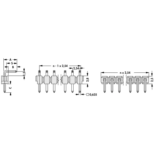 SL 3 25 36 G Fischer Elektronik PCB Connection Systems Image 3