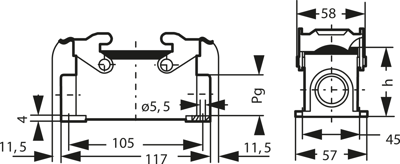 09300161230 Harting Housings for HDC Connectors Image 2