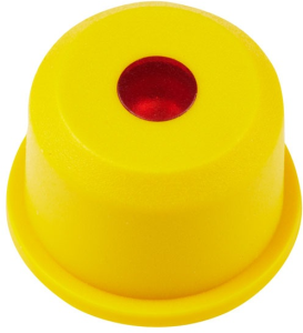 Cap, round, Ø 11 mm, (H) 7.5 mm, black, for short-stroke pushbutton Multimec 5G, 1ES091