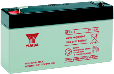 NP1.2-6 Yuasa Lead-Acid Batteries, Lithium-Ion Batteries Image 1