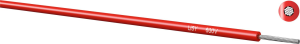 PTFE-switching strand, Li5Y_600V, 0.21 mm², AWG 24, red, outer Ø 1.02 mm