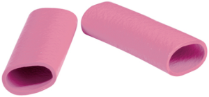 Protection and insulating grommet, inside Ø 10 mm, L 35 mm, pink, PCR, -30 to 90 °C, 0201 0007 015