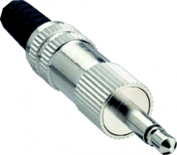 3.5 mm jack plug, 2 pole (mono), solder connection, metal, KLS 22