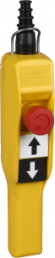 Pendant pushbutton, 2 pushbutton, 1 emergency stop/emergency off button, 2 Form A (N/O) + 2 Form B (N/C), latching, XACA2053