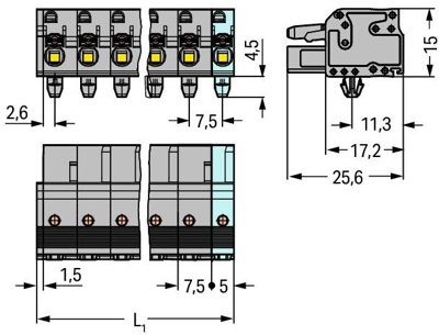 2231-204/008-000 WAGO PCB Connection Systems Image 2