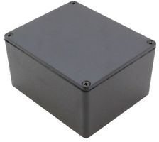 Aluminum die cast enclosure, (L x W x H) 120 x 100 x 65 mm, black (RAL 9005), IP65, 1590WCEBK