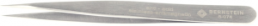 ESD general purpose tweezers, uninsulated, antimagnetic, stainless steel, 120 mm, 5-074