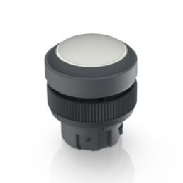 RAFIX 22 QR, pushbutton with protective cap, flatbezel, round collar, momentary contact function, f