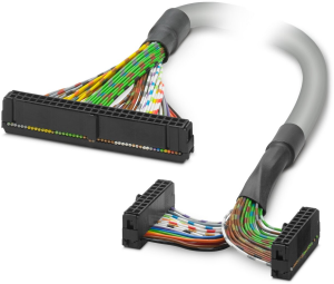 Connecting line, 3 m, IDC/FLK socket connector angled to IDC/FLK socket connector angled, 0.129 mm², AWG 26, 2304911