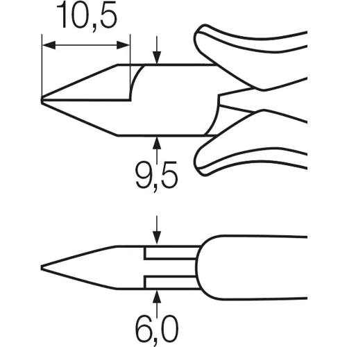 26814 Wiha Side Cutters, Tip Cutters Image 2