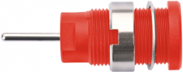 4 mm socket, pin connection, mounting Ø 12.2 mm, CAT III, red, SEB 6448 NI / RT