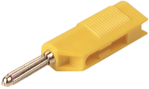 4 mm plug, screw connection, 2.5 mm², CAT O, yellow, BSB 20 K GE