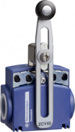 Switch, 2 pole, 1 Form A (N/O) + 1 Form B (N/C), roller lever, screw connection, IP66/IP67, XCKT2145G11