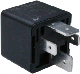 Automotive relays 1 Form A (N/O), 12 V (DC), 70 A, plug-in connection, 22 200 117A