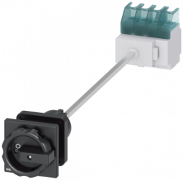 Main switch, Rotary actuator, 4 pole, 25 A, 690 V, (W x H x D) 67 x 83 x 451.5 mm, front installation/DIN rail, 3LD2144-1TL51
